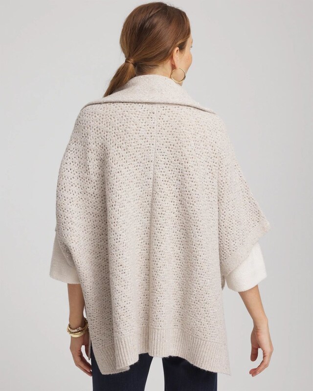 Zip-Front Collared Ruana - image 3